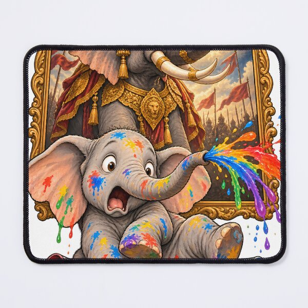 Item preview, Clumsy Elephant Fierce Portrait designed and sold by SiamSmiles.