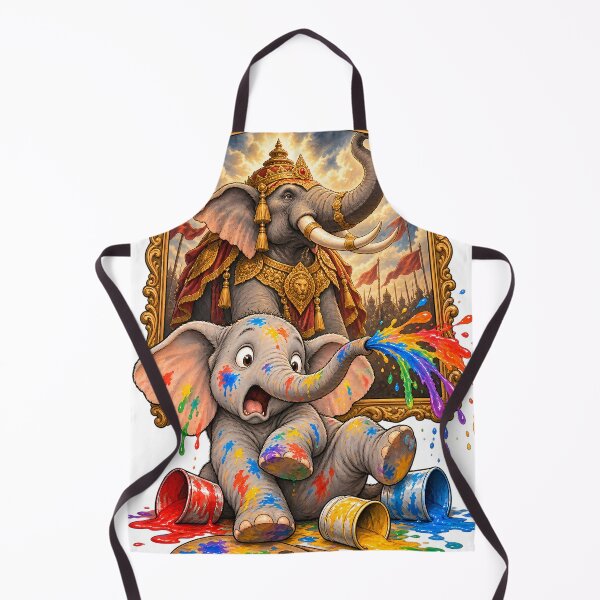 Item preview, Clumsy Elephant Fierce Portrait designed and sold by SiamSmiles.