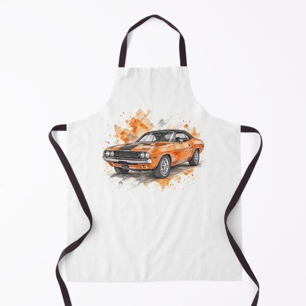 Item preview, Orange Street Legend – Pencil and Watercolor Muscle Car designed and sold by Russell Thorne.