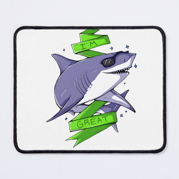 Item preview, Majestic Great White Shark Ocean Illustration Design designed and sold by Nishant Turekar.