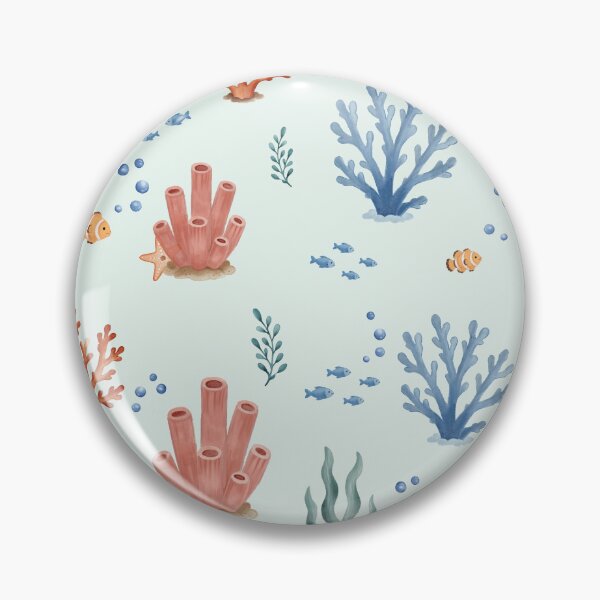 Item preview, Watercolor Coral Reef Ocean Pattern designed and sold by SheHood.