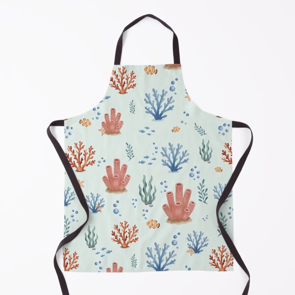 Item preview, Watercolor Coral Reef Ocean Pattern designed and sold by SheHood.