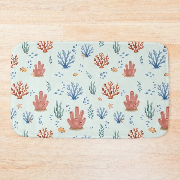 Item preview, Watercolor Coral Reef Ocean Pattern designed and sold by SheHood.
