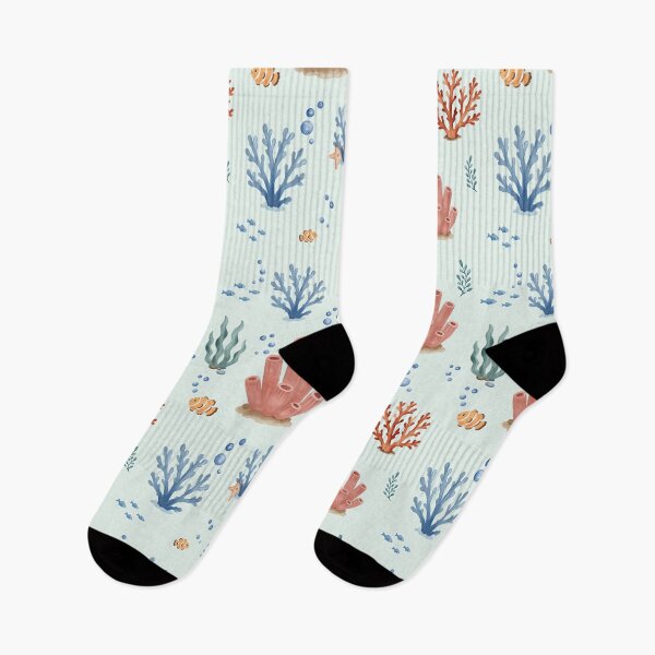Item preview, Watercolor Coral Reef Ocean Pattern designed and sold by SheHood.