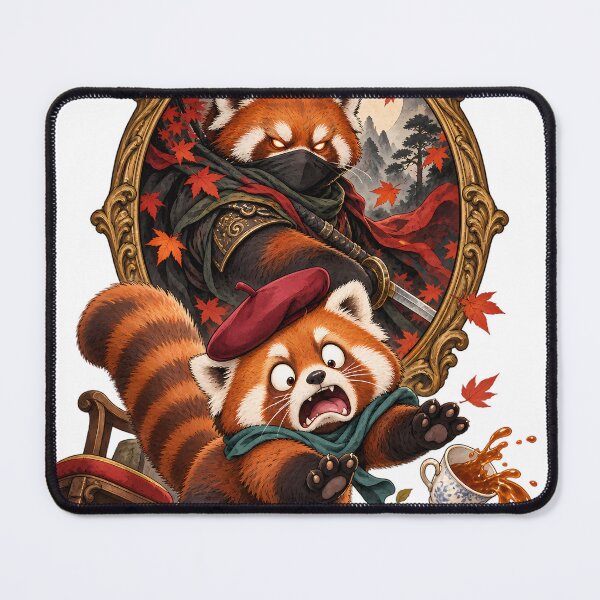 Item preview, Panicked Red Panda Fierce Portrait designed and sold by SiamSmiles.