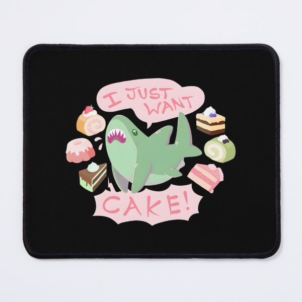 Item preview, Cute Cake Shark Illustration with Whimsical Dessert Theme designed and sold by Nishant Turekar.