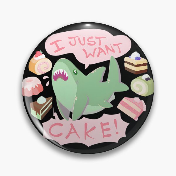 Item preview, Cute Cake Shark Illustration with Whimsical Dessert Theme designed and sold by Nishant Turekar.
