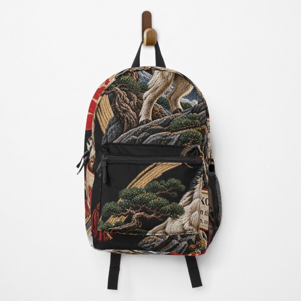Item preview, Japanese Mountain Goat Embroidery – Nana Korobi Ya Oki Resilience Art designed and sold by Emoji Emblems.