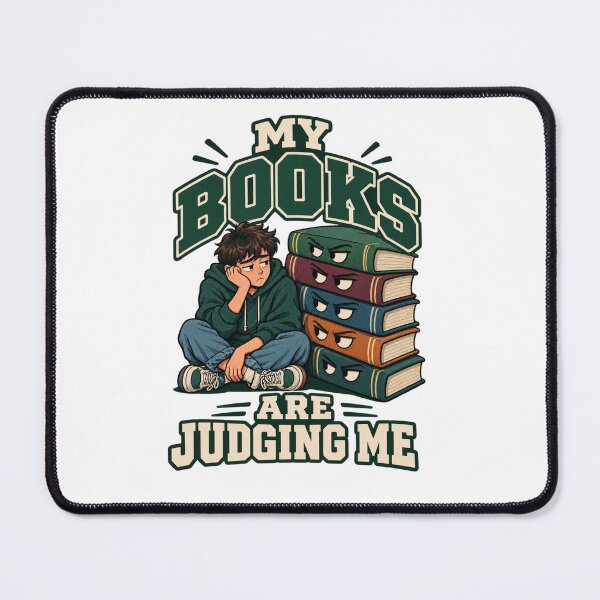 Item preview, My Books Are Judging Me Funny College Student Bookworm Humor T-Shirt designed and sold by Print-Mingle01.