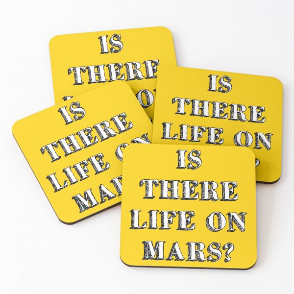 Item preview, is there life on mars sign music song iconic yellow designed and sold by Doctor Schtrudel.