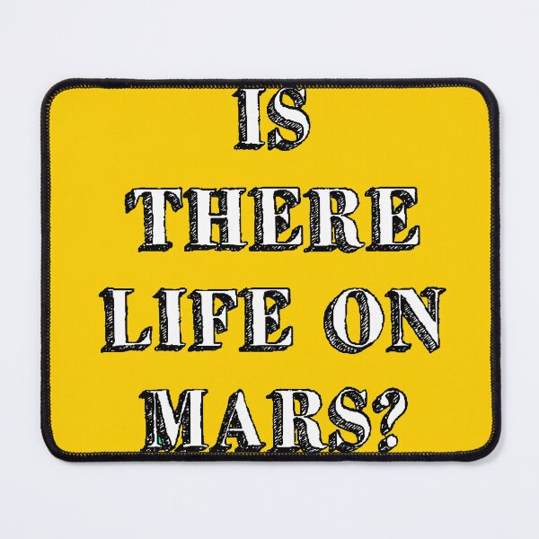 Item preview, is there life on mars sign music song iconic yellow designed and sold by Doctor Schtrudel.