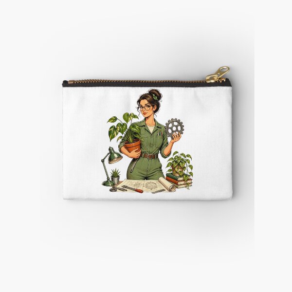 Item preview, Retro Vintage Plant Parent Mechanical Engineer Illustration designed and sold by Coco Zone .