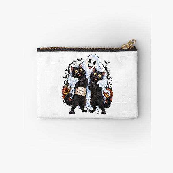 Item preview, Black cats & friendly ghost – Halloween designed and sold by Radixbarny.