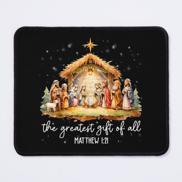 Item preview, The Greatest Gift for All Christmas Nativity Jesus Christian designed and sold by LittleNhutton.