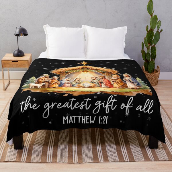 Item preview, The Greatest Gift for All Christmas Nativity Jesus Christian designed and sold by LittleNhutton.