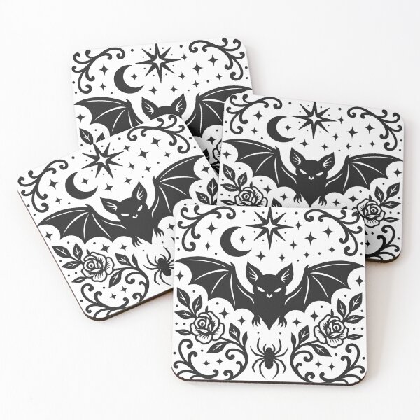 Item preview, Midnight Moon Bat Gothic Floral designed and sold by Sed94.
