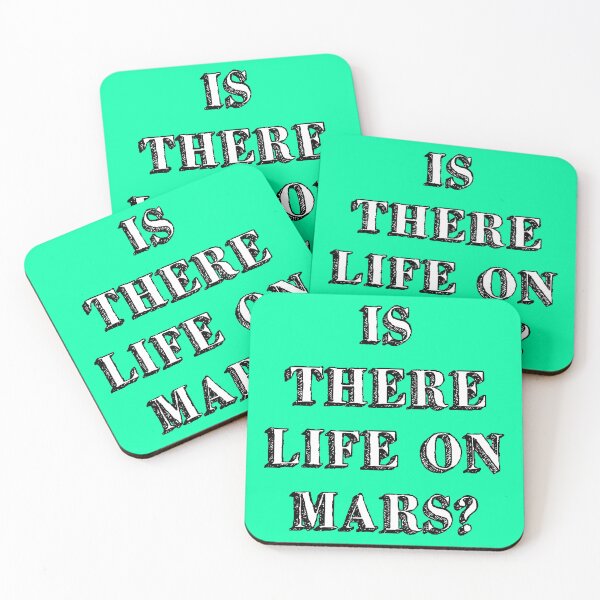 Item preview, is there life on mars sign music song iconic mint green designed and sold by Doctor Schtrudel.