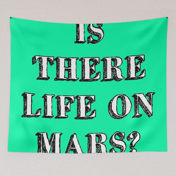 Item preview, is there life on mars sign music song iconic mint green designed and sold by Doctor Schtrudel.