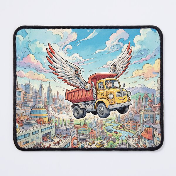 Item preview, Dump Truck Flying With Wings designed and sold by Home Decor Art.
