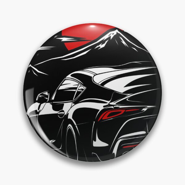 Item preview, Toyota GR Supra Inspired Car Illustration with Haruna Theme designed and sold by naughty-boy.