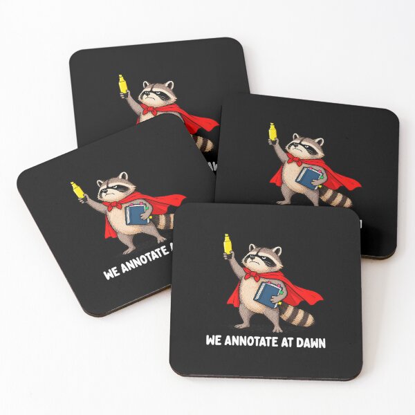 Item preview, We Annotate At Dawn Funny Raccoon English Teacher designed and sold by nryum.