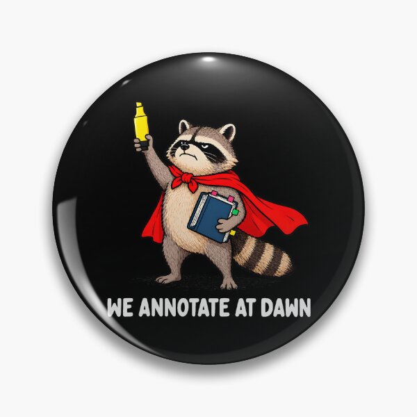 Item preview, We Annotate At Dawn Funny Raccoon English Teacher designed and sold by nryum.