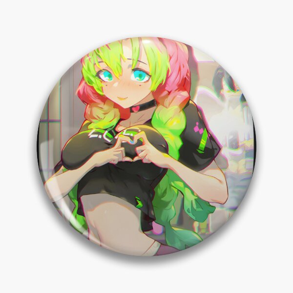 Item preview, Mitsuri and Obanai Inspired Anime Art from Demon Slayer Series designed and sold by Korkonne.