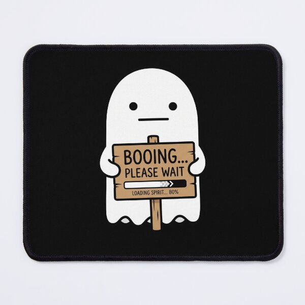Item preview, Booing Please Wait Funny Loading Ghost designed and sold by BeaBuzz.