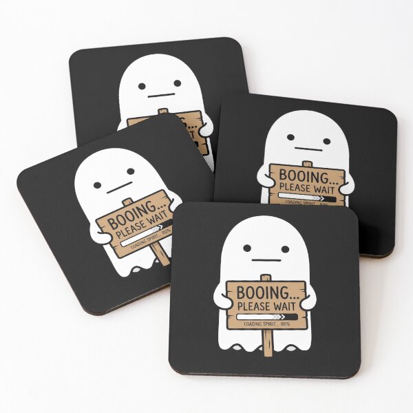 Item preview, Booing Please Wait Funny Loading Ghost designed and sold by BeaBuzz.