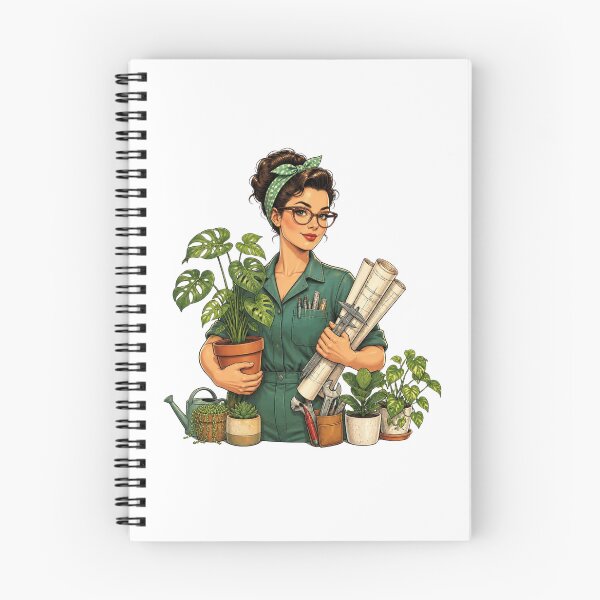Item preview, Retro Vintage Plant Parent Mechanical Engineer Illustration designed and sold by Coco Zone .