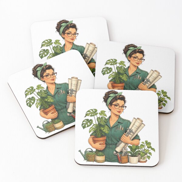Item preview, Retro Vintage Plant Parent Mechanical Engineer Illustration designed and sold by Coco Zone .
