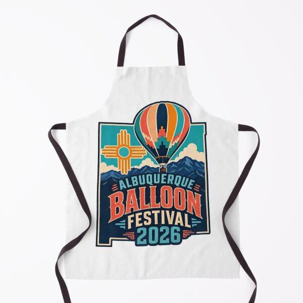 Item preview, Albuquerque 2026 Retro Hot Air Balloon Desert Art designed and sold by dschiffer12.
