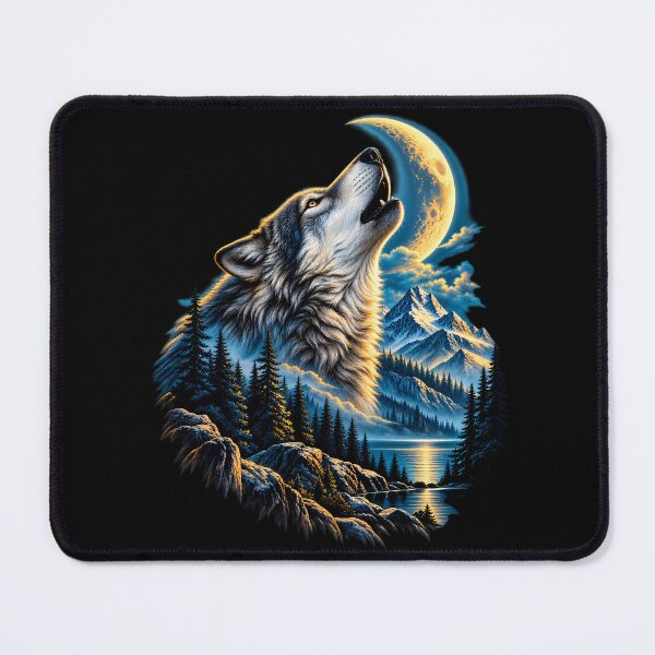 Item preview, Wolf Moon Mountain Wilderness designed and sold by RkskArt.