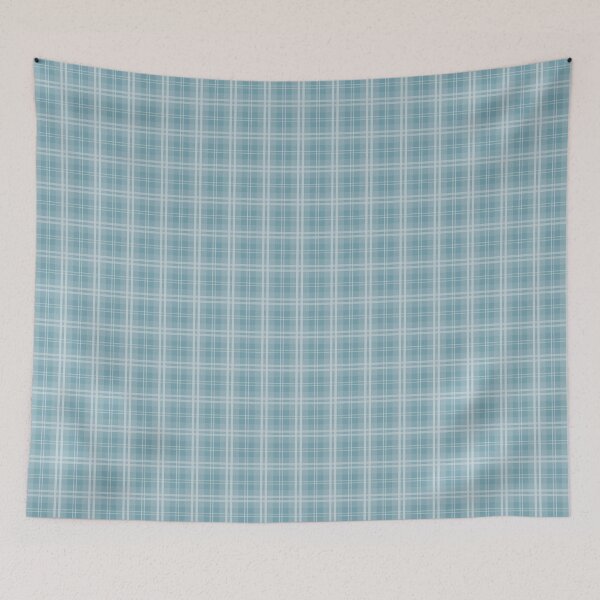 Item preview, Christmas Icy Blue Velvet Tartan Check Plaid designed and sold by paperandfrill.