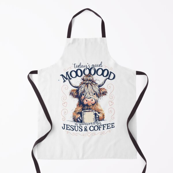 Item preview, Today's Good Moooood Christian Cow Jesus Coffee designed and sold by ImeldaSparks.