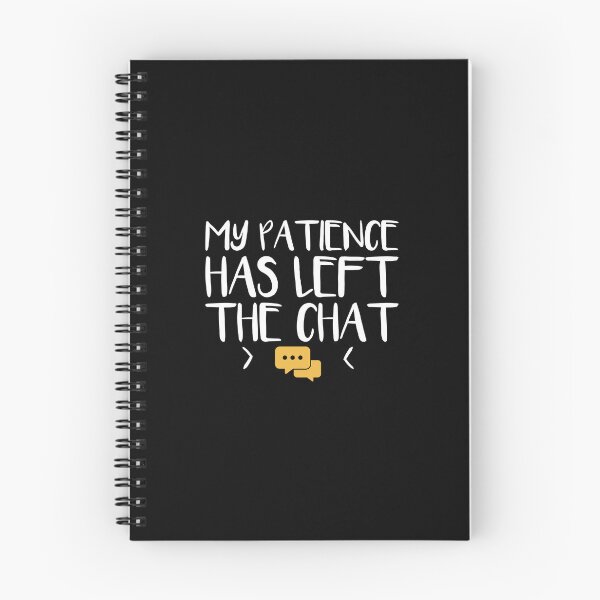Item preview, My Patience Has Left the Chat | Funny Sarcastic Typography | Vintage 90s Internet Humor designed and sold by DESIGNNOUR.