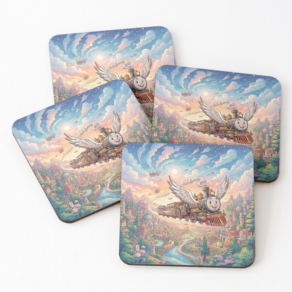 Item preview, Flying Steam Locomotive With Wings designed and sold by Home Decor Art.