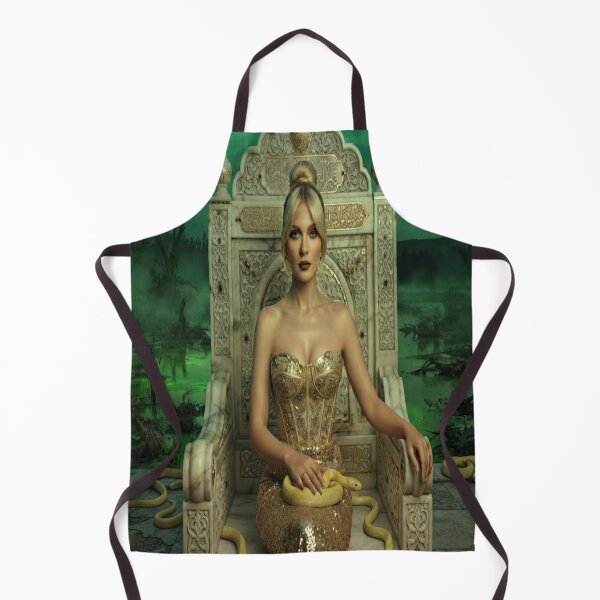 Item preview, Gothic Medusa Queen in Swamp Throne Fantasy Art designed and sold by AfresStudio.