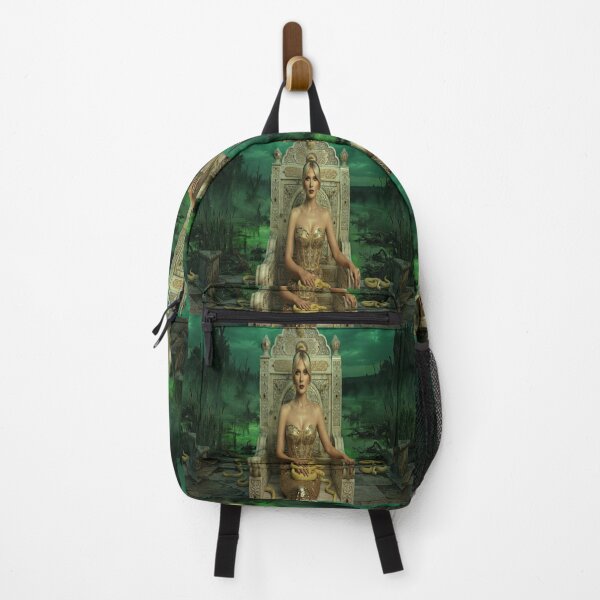 Item preview, Gothic Medusa Queen in Swamp Throne Fantasy Art designed and sold by AfresStudio.