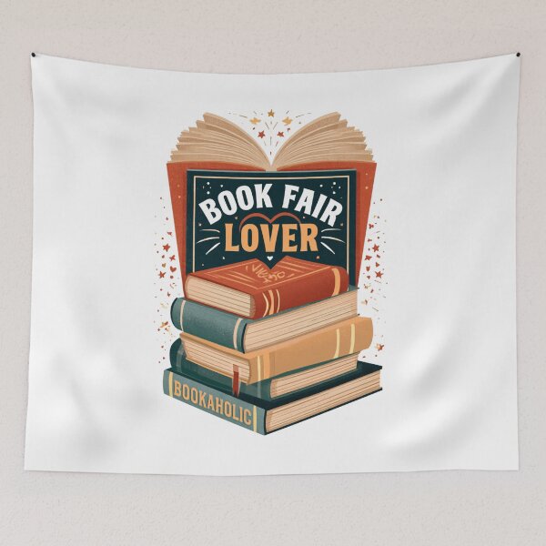 Item preview, Book Fair Lover – Cute Vintage Bookworm Reading Design designed and sold by DyzioSupply.