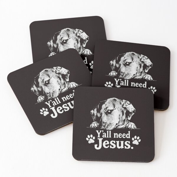 Item preview, Y'all Need Jesus Funny Dachshund Christian Dog Lover designed and sold by ImeldaSparks.