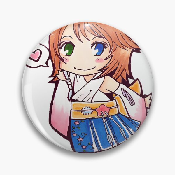 Item preview, Cute Chibi Yuna Character Art with Adorable Anime Style Illustration designed and sold by Ncgdisign.