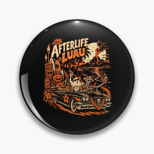Item preview, Retro-Tiki-Halloween-Spooky-Tropical-Night-Vintage-Horror designed and sold by LittleNhutton.