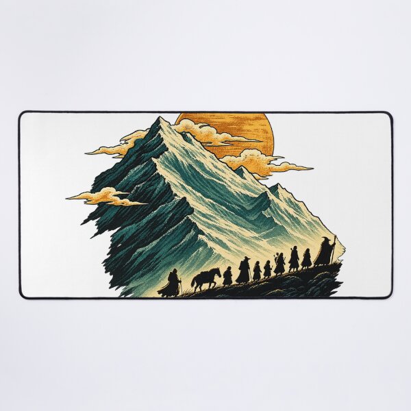 Item preview, The Fellowship Journey Minimalist Lord of the Rings Design designed and sold by CreativeNest Prints.