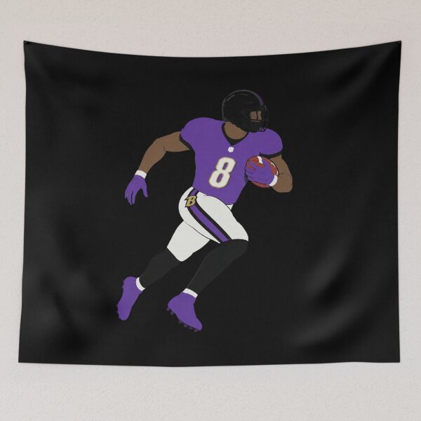 Item preview, Football Player Purple designed and sold by Elizabromby.