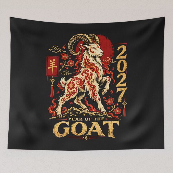Item preview, Year of the goat 2027 Chinese new year designed and sold by Emmatshirt1.