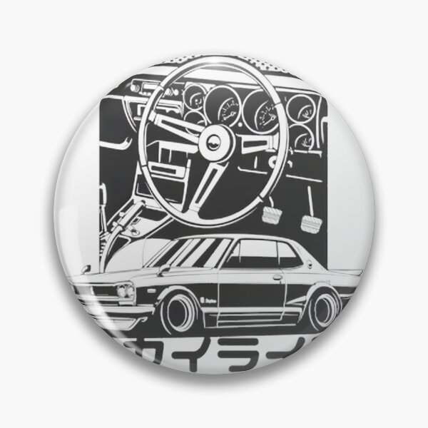 Item preview, Skyline GTR Car Illustration with Urban Nightscape Background designed and sold by enigman69.