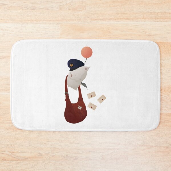 Item preview, Final Fantasy Inspired Delivery Moogle Cute Fantasy Creature Artwork designed and sold by awesomedesign92.