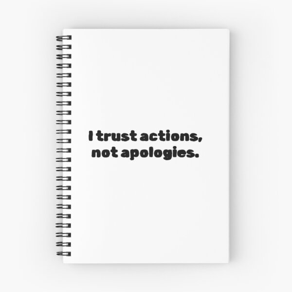 Item preview, #DarkPsychology "I trust actions, not apologies." designed and sold by Inktypolis.