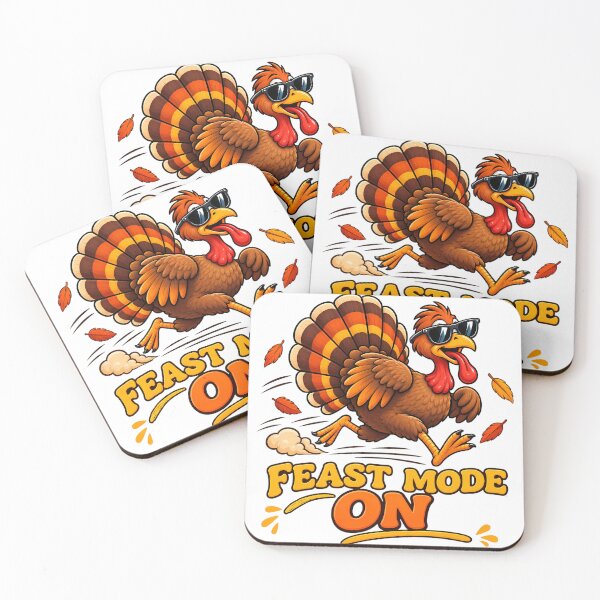 Item preview, Feast Mode On Funny Thanksgiving Turkey - Turkey Trot Shirt designed and sold by 2Sec.